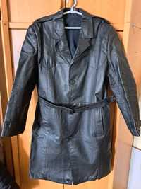 Кожаный плащ новый мужской 50-52 размера /кожаная куртка/шкіряний плащ
