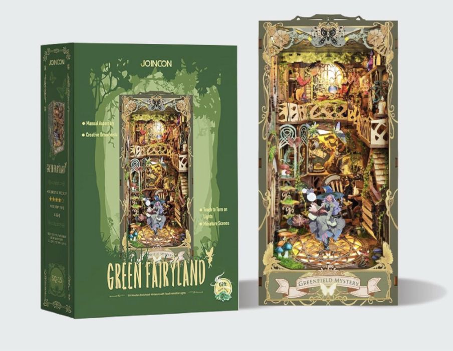 Бук Нук  Book Nook Green Fairyland 3D румбокс