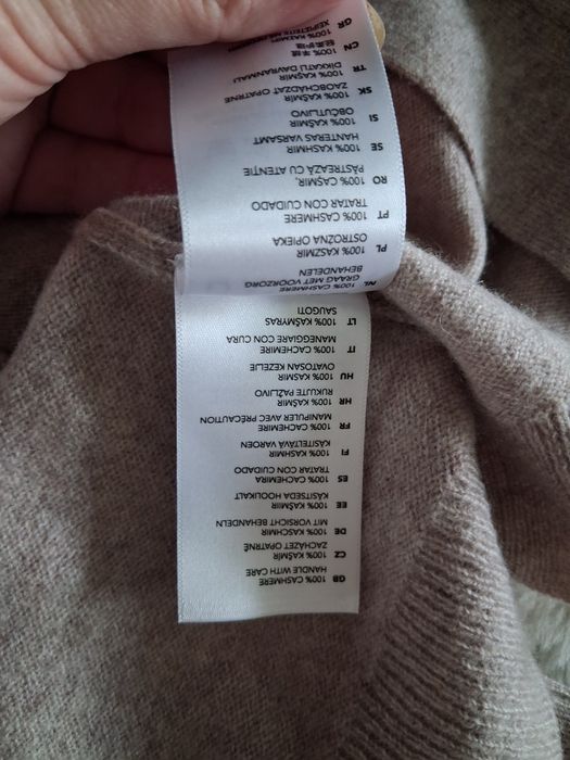 Kaszmirowy kardigan wiązany rozmiar S.