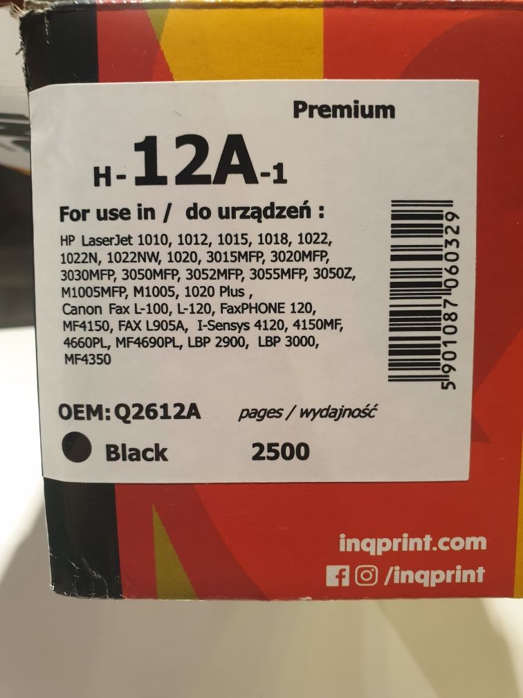 Toner cartridge INQ H-12A-1