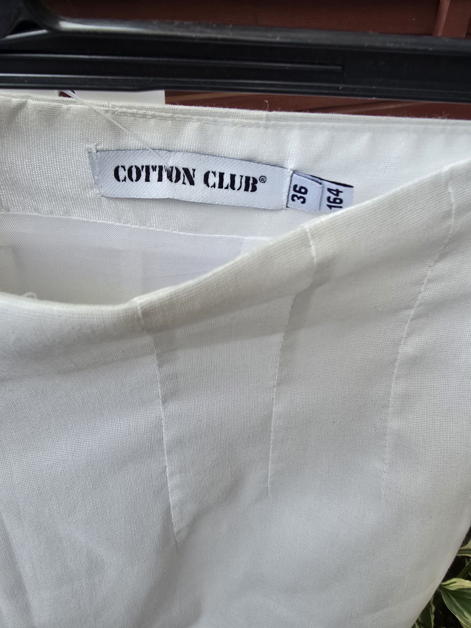Biała spódnica mini 36 Cotton club