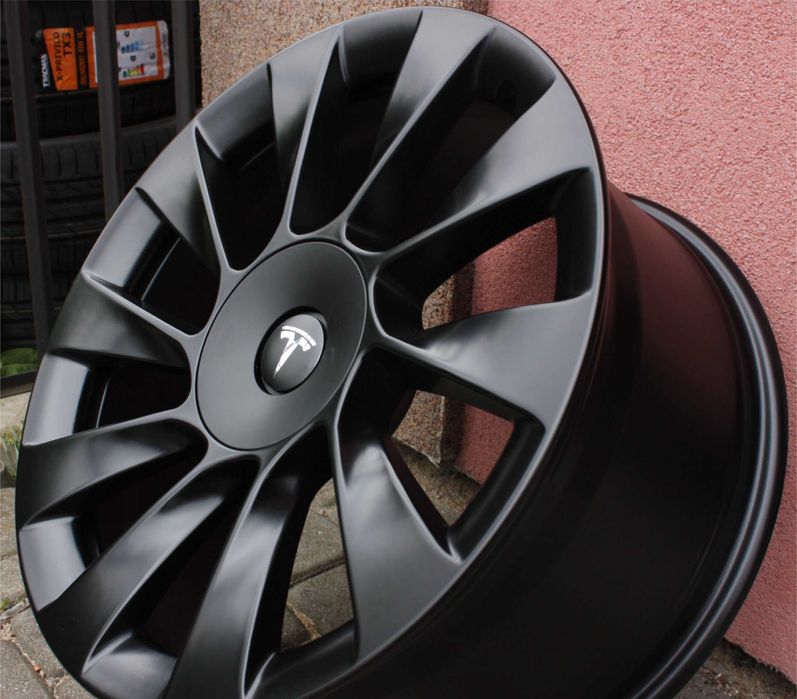 NOWE CZARNE MATOWE alufelgi TESLA 19 5x114,3 et45 9,5J 3 Y 2023. 2024