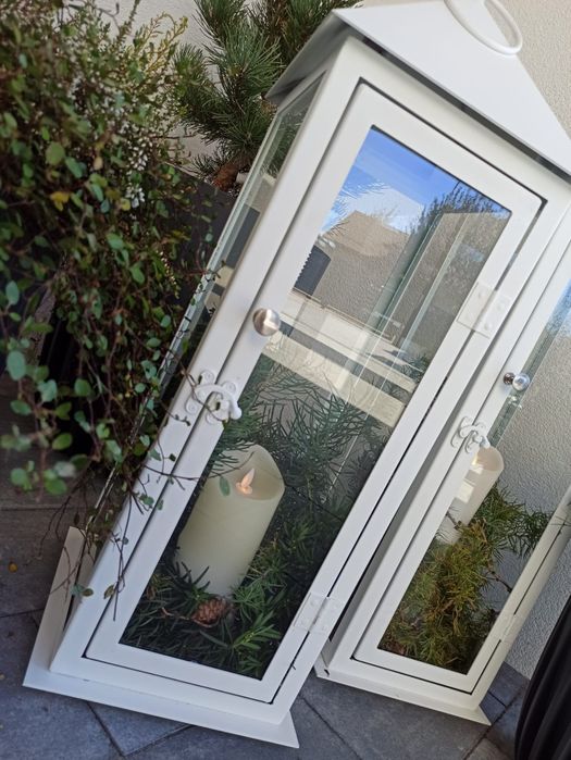 Lampion metalowy / latarnia / świecznik