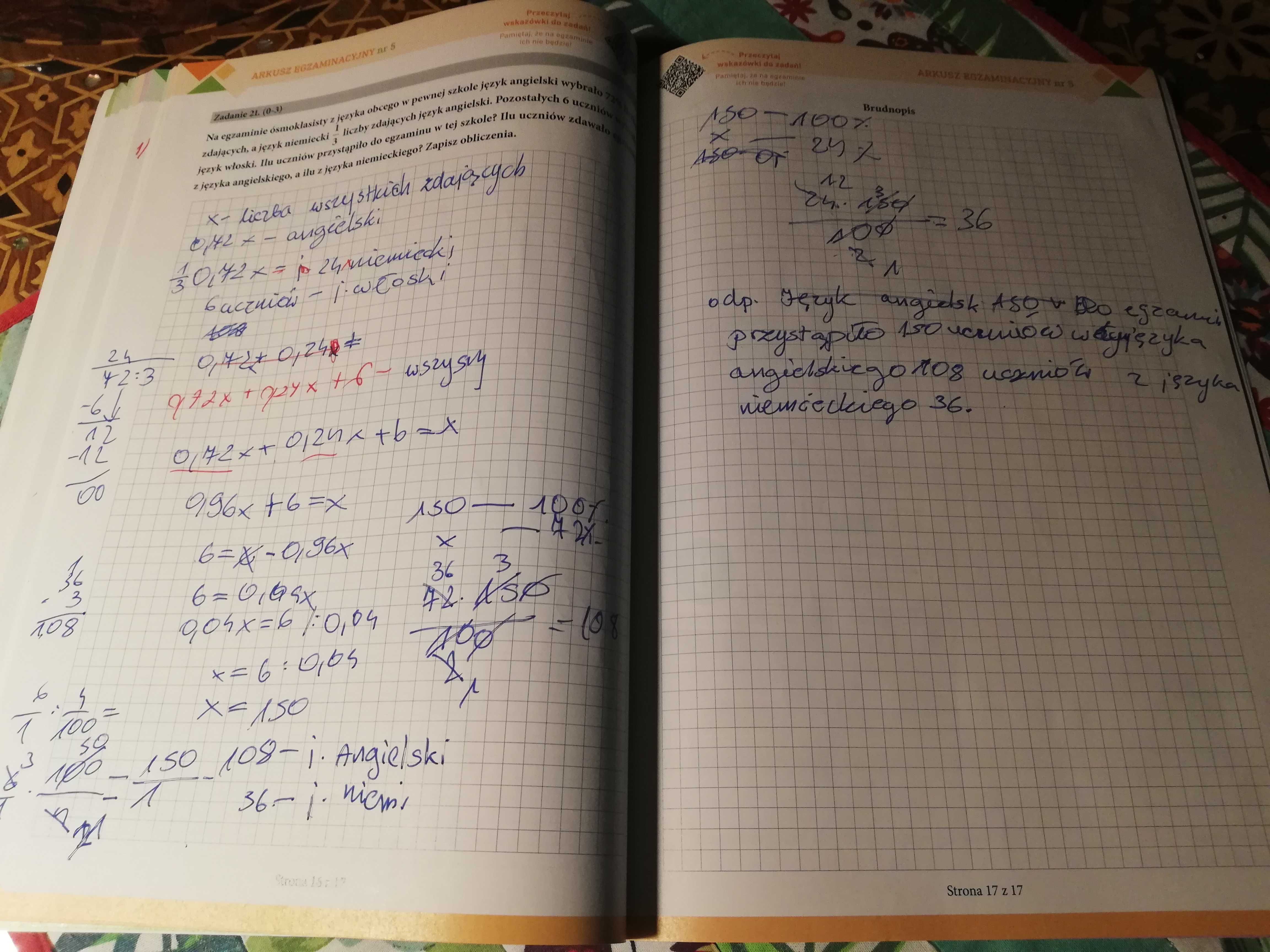 Egzamin ósmoklasisty na 100% Arkusze matematyka Greg