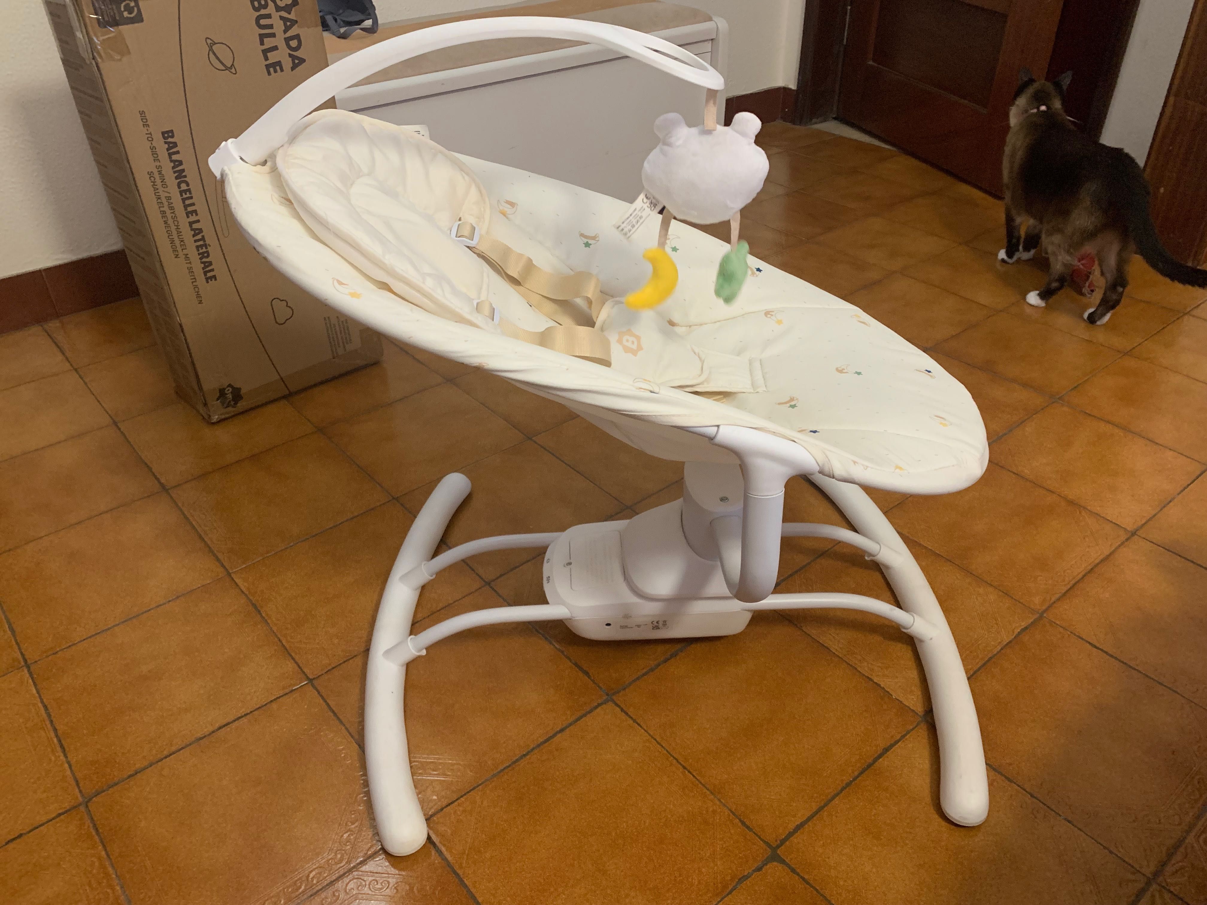 Espreguiçadeira para bebé Baba Bulle como nova