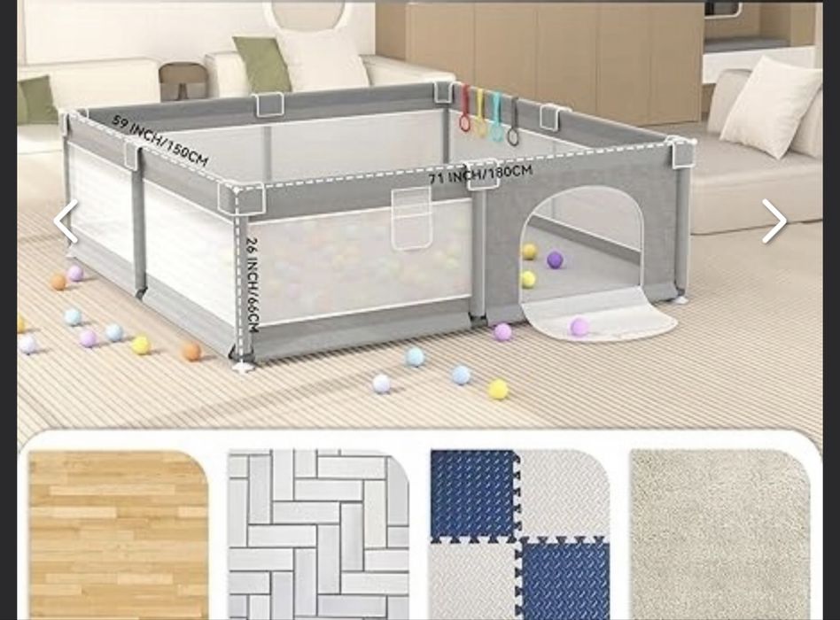 Великий дитячий манеж XXL, ігрова зона для дітей