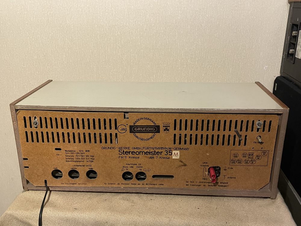 10-и ламповый стерео ресивер 60-х GRUNDIG STEREOMEISTER 35M