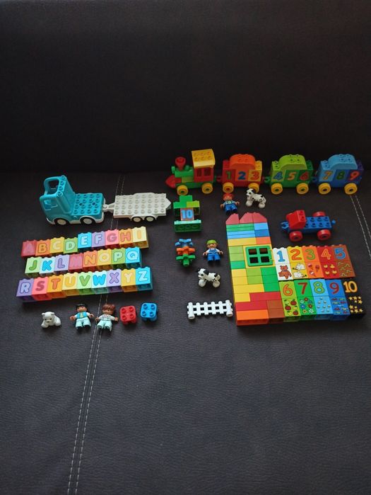 Lego duplo alfabet pociąg z cyferkami zabawa z liczbami