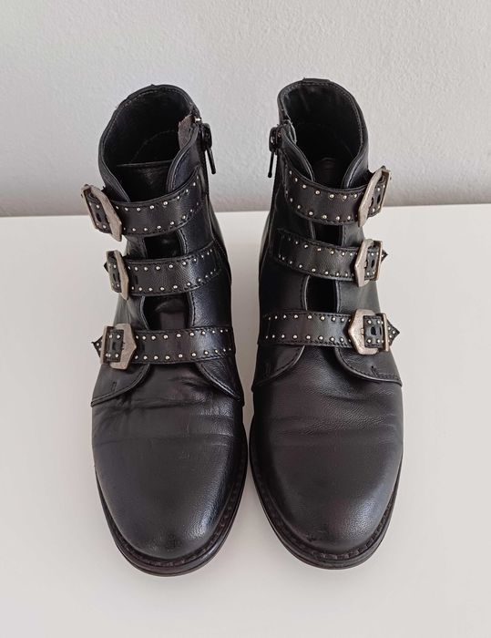 Czarne buty damskie Anna Field rozmiar 37 na zamek botki na jesień