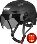 ILM Kask rowerowy dla dorosłych z ładowanym przez USB LED z  światłem