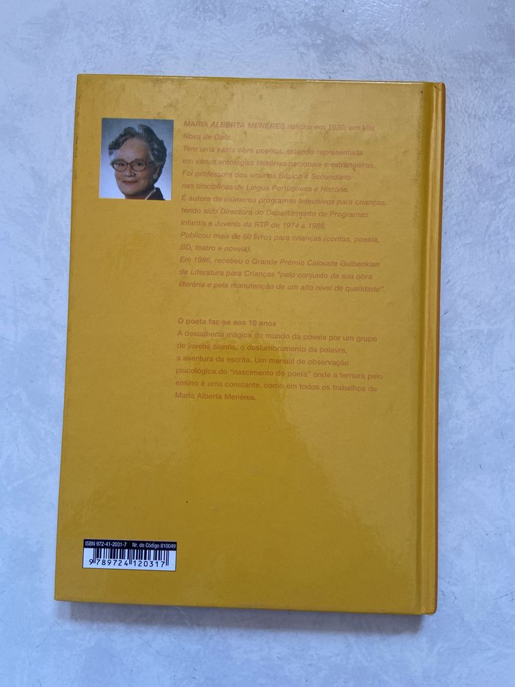 Livro “O poeta faz-se aos 10 anos”