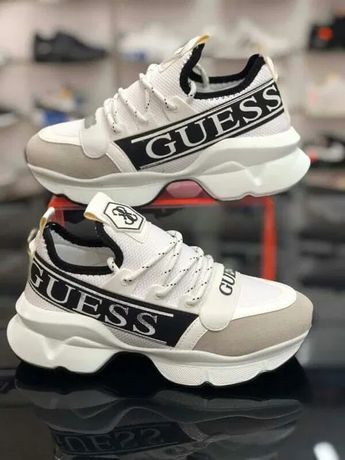 Buty damskie Guess Białe z Czarnym. Rozmiar 38. Sneakersy. NOWOŚĆ!