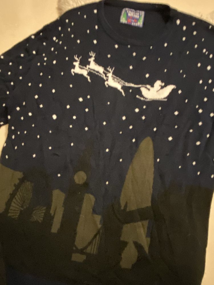 Świąteczny  sweter męski Charles Wilson  rozm XXL/3XL renifer