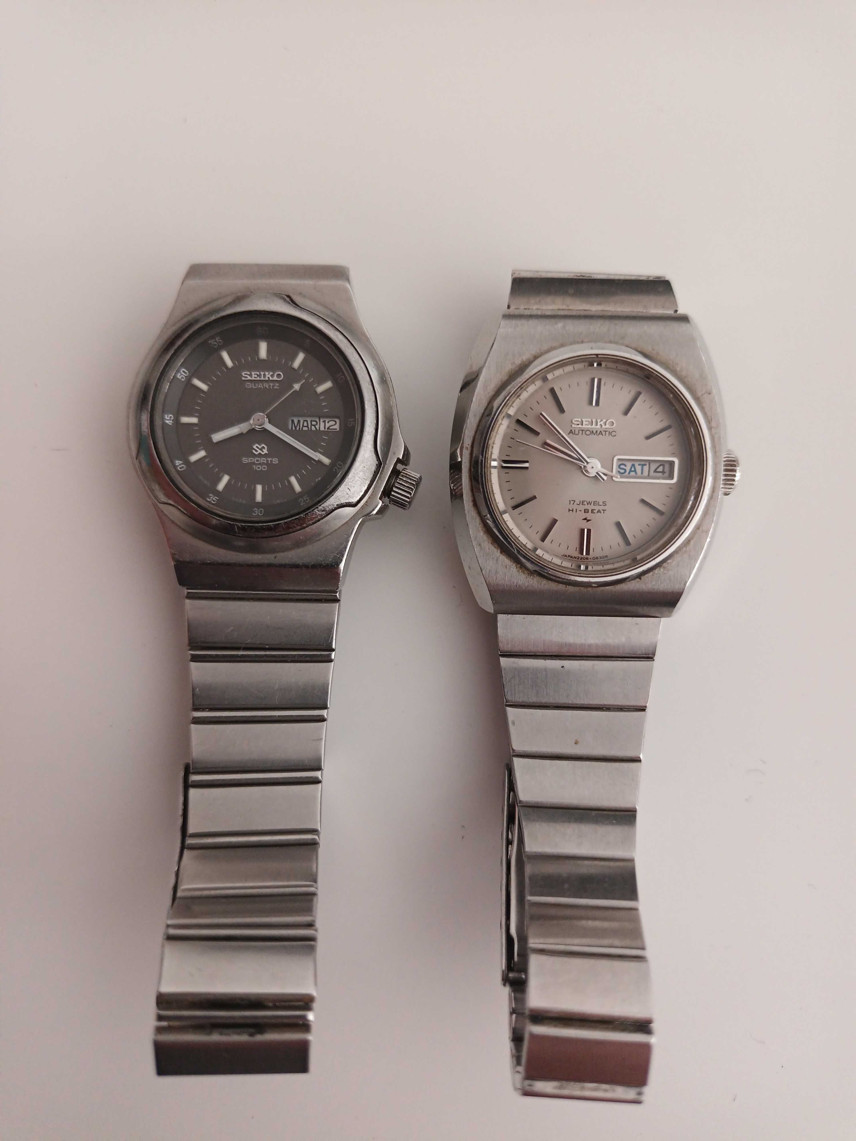 2 Relógios Seiko (Hi-Beat Automatic e Sports 100)