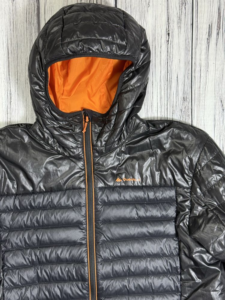 Куртка пуховик оригинал чёрная quechua размер 2xl