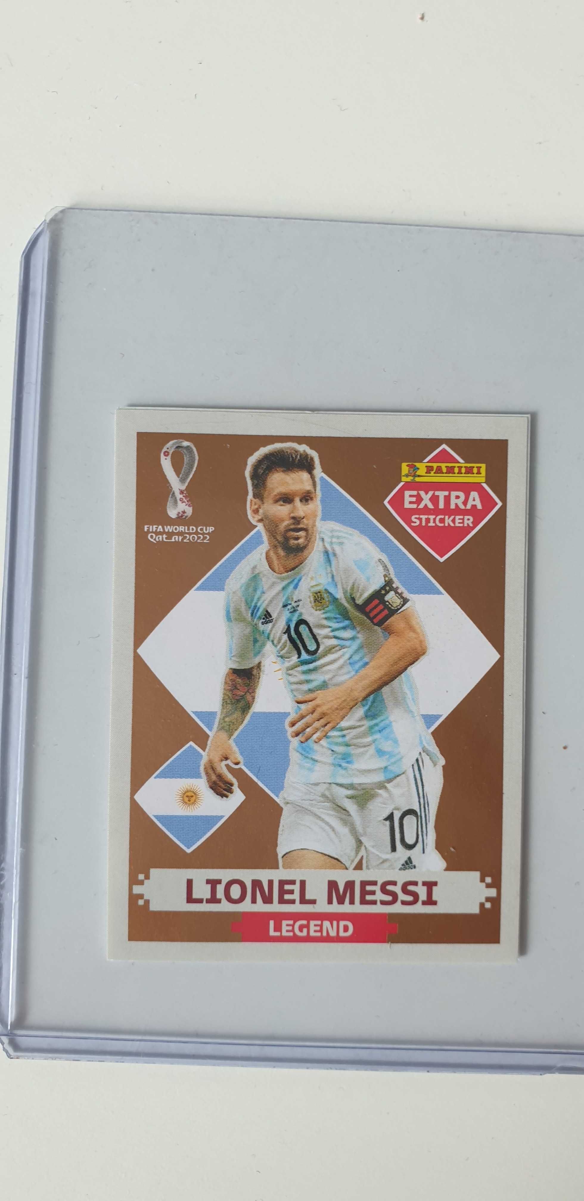 Cromos Qatar 2022 Messi (Extra Sticker legend Bronze) e Ronaldo