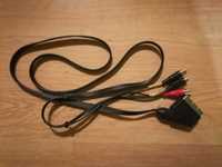 Kabel przewód EURO SCART - S-Video + 2x RCA cinch 1.5 m