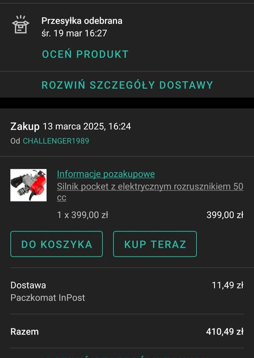 Quad 50 CC dla dzieci