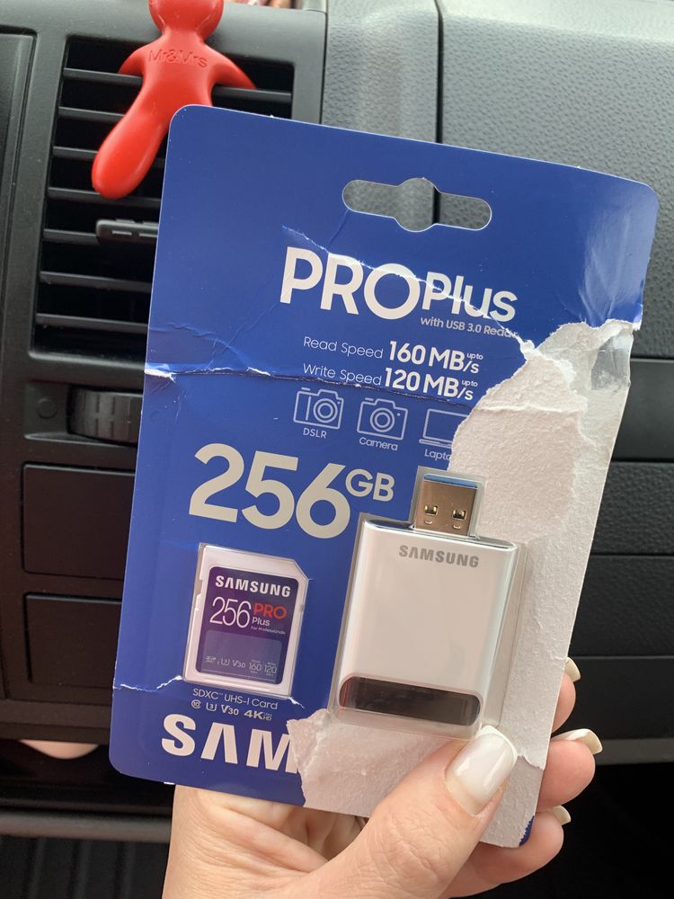 Карта памʼяті SD Samsung PRO PLUS 256 Gb