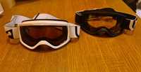 Gogle narciarskie/ snowboardowe Wedze dla dzieci 2 pary S/M czarne S1