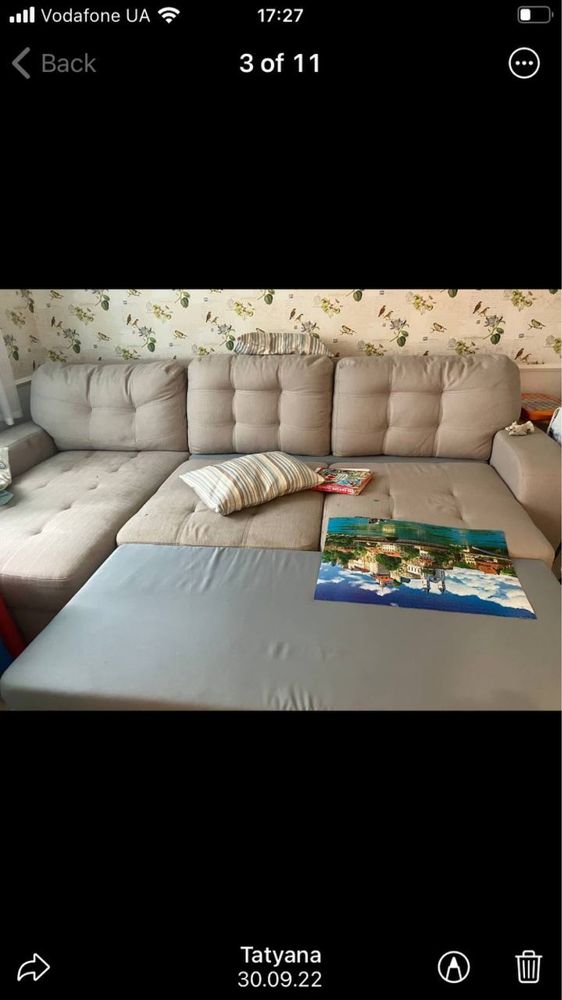 Диван б/в великий 3 м