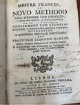 Livro Sec XVIII O Mestre Frances RARO