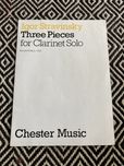 Igor Strawiński Three Pieces for solo clarinet nuty