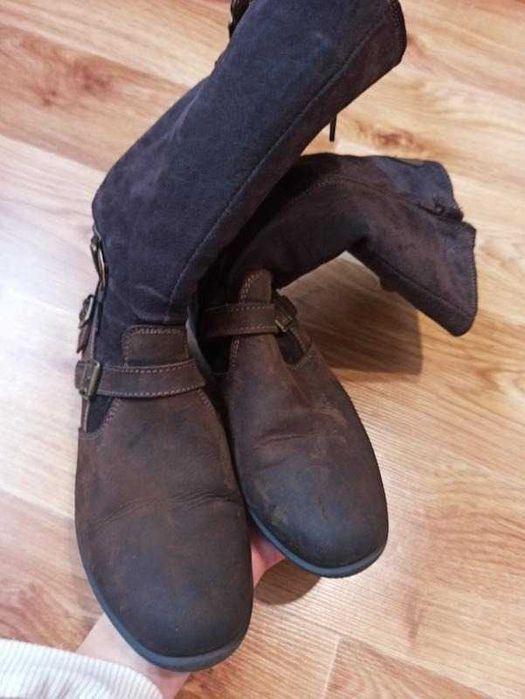 Зимові замшеві жіночі сапожки чоботи сапоги 37 розмір