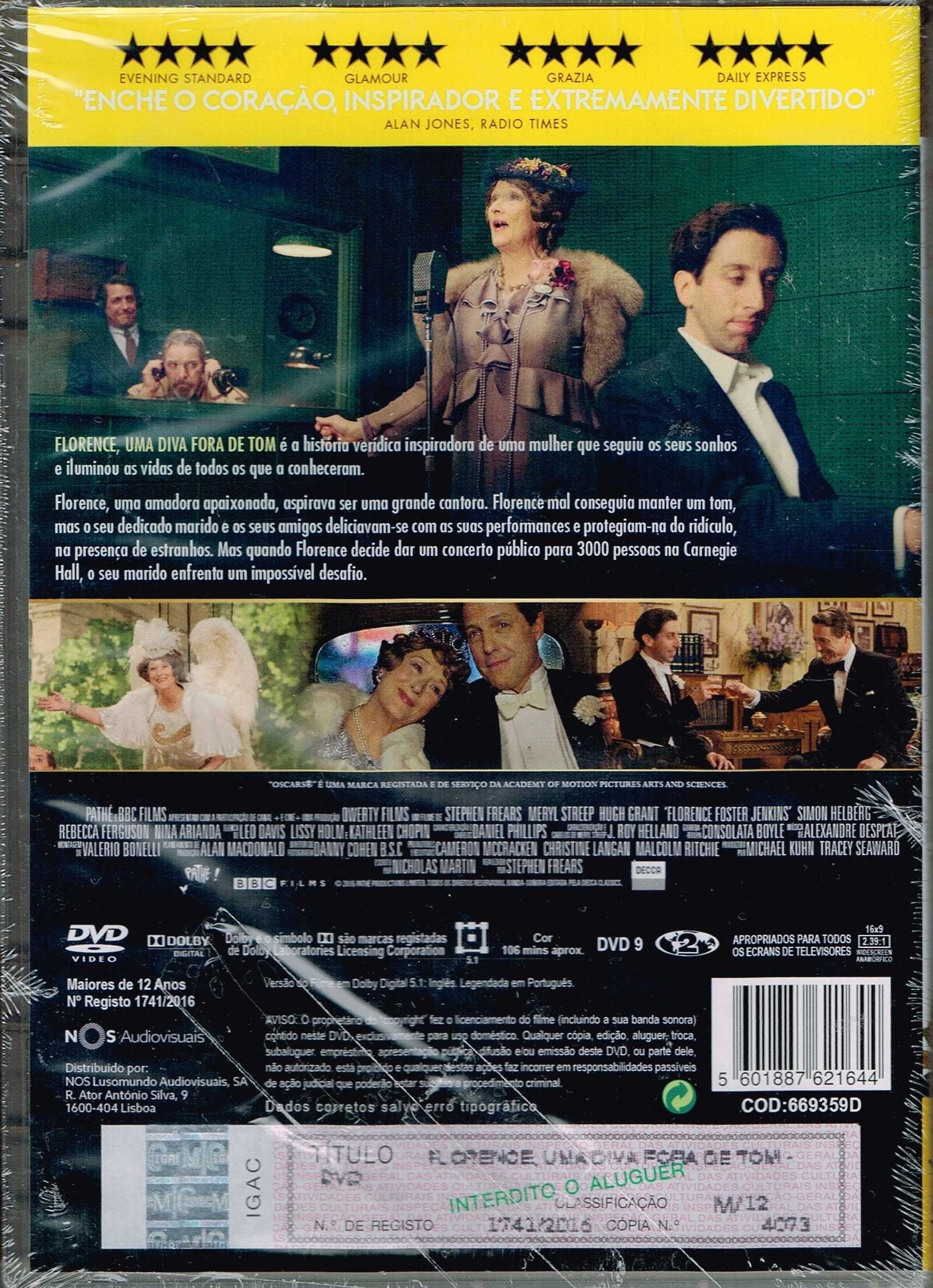 Filme em DVD: Florence Uma Diva Fora de Tom - NOVO! SELADO!