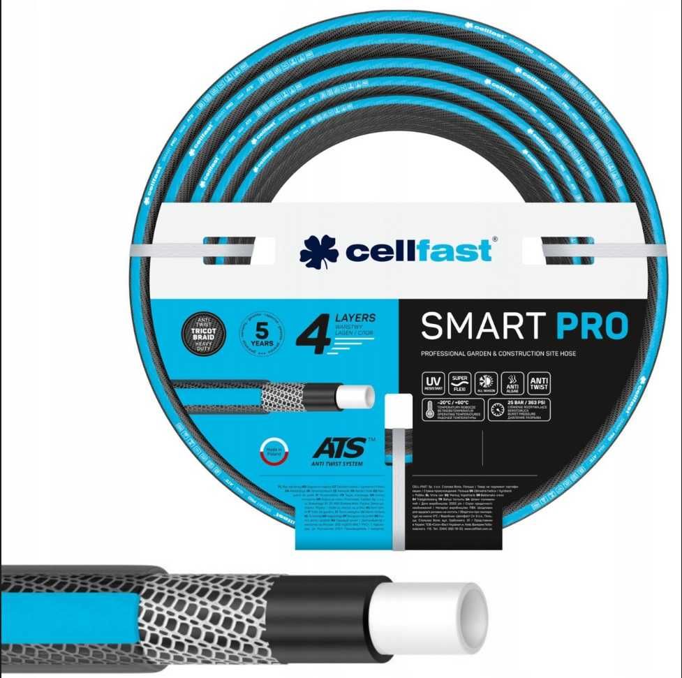 polski wąż ogrodowy Cellfast nie skręcający SMART PRO 4-warstwy 3/4"