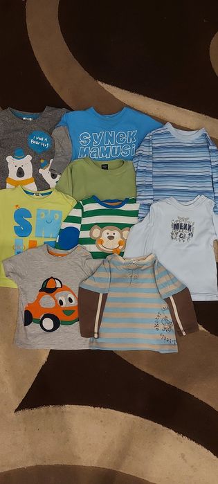 Bluzeczki na krótki rękaw dla chłopca