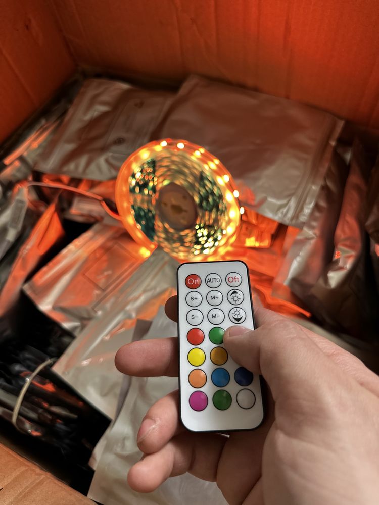Led стрічка ws2812 RGB Світлодіодна smd5050 IP20