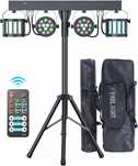 GdjRttk 60 W Party Bar RGBW + Disco Reflektor z Light Stand i pilotem