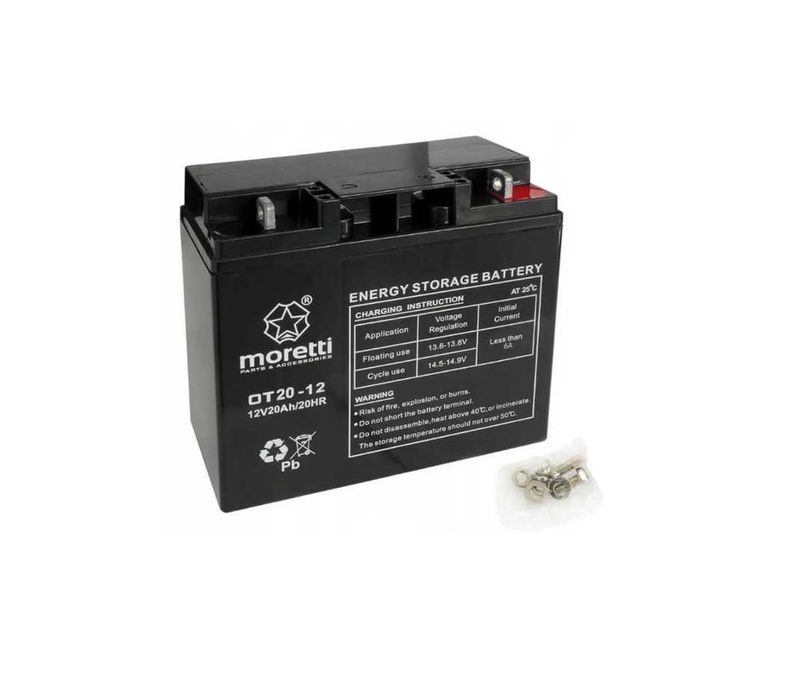 Akumulator Moretti 12V/20AH OT20-12 - Akumulatory Sklep Brzeźnicka 58