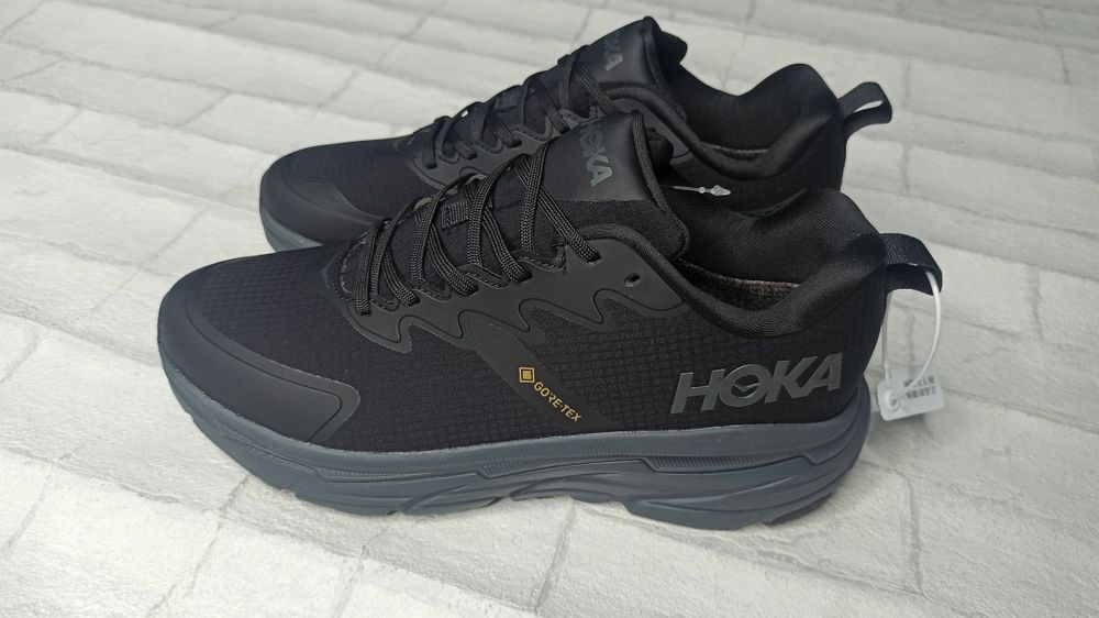 Кроссовки зимние Hoka черные gore-tex 3735-5