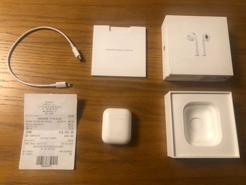 Oryginalne słuchawki douszne APPLE AirPods II