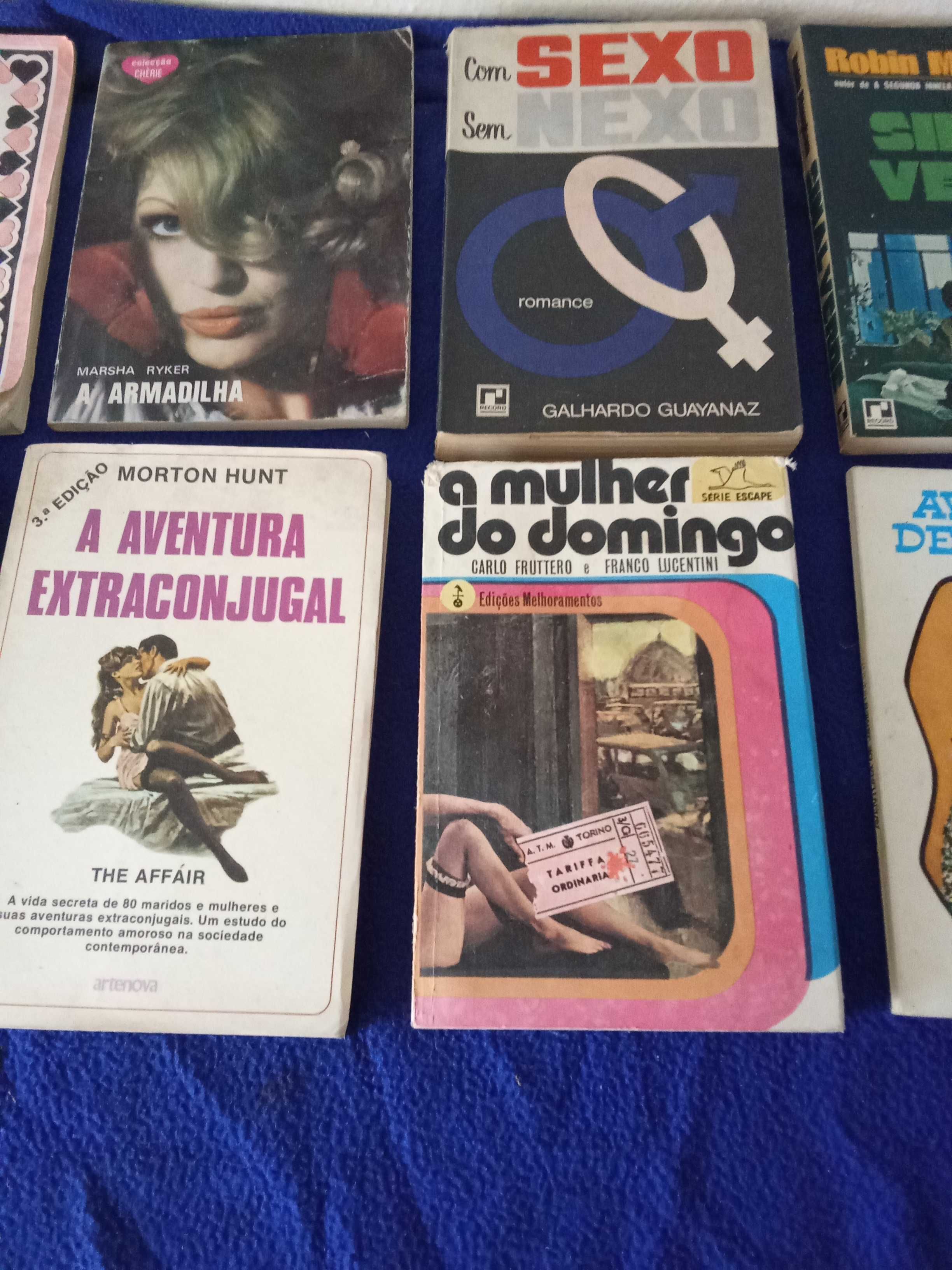 Conjunto de 15 livros eroticos