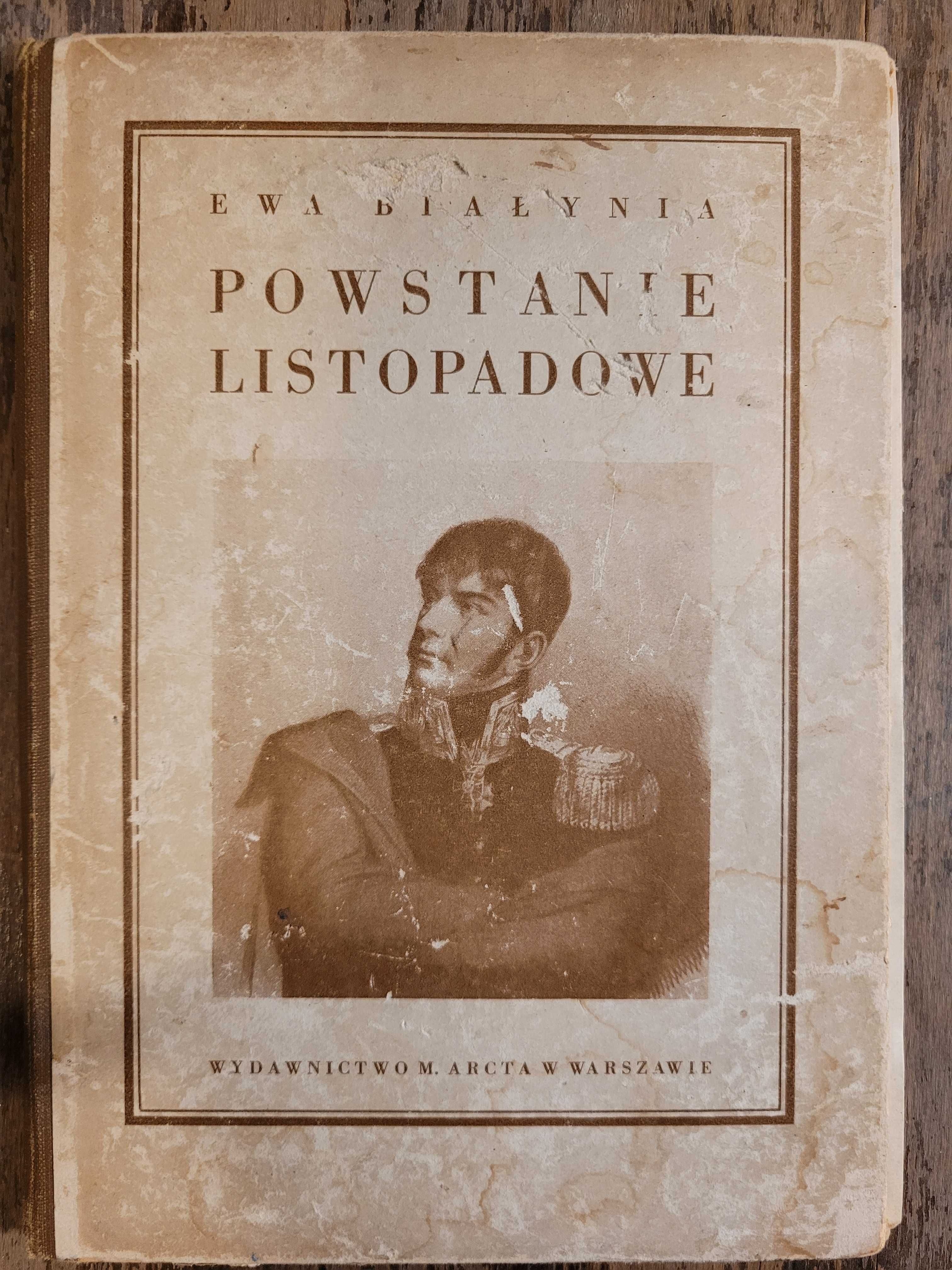 Stara przedwojenna książka Powstanie Listopadowe