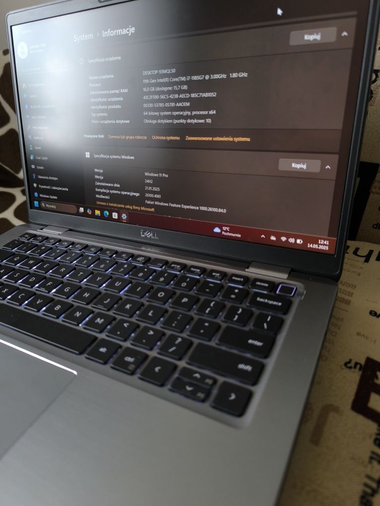Laptop DELL Latitude 7320, i7 11- gen, 16 GB DDR4, 256GB SSD