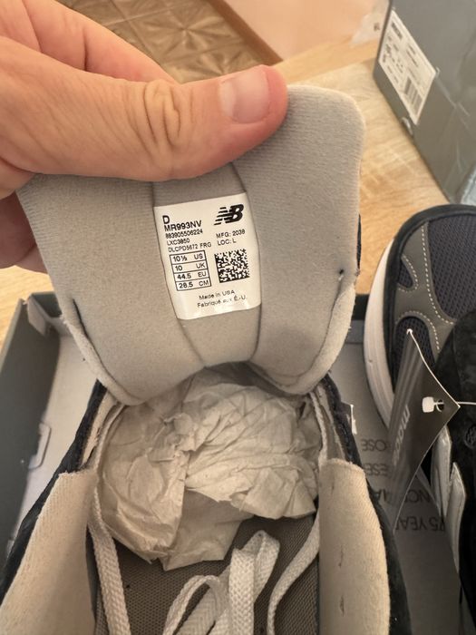 New Balance 993 |44.5| 28.5 см| 10.5 US оригінал кросівки made in USA