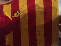 Autografy Jagiellonia Białystok koszulka ekstraklasa 2017/2018 pilka