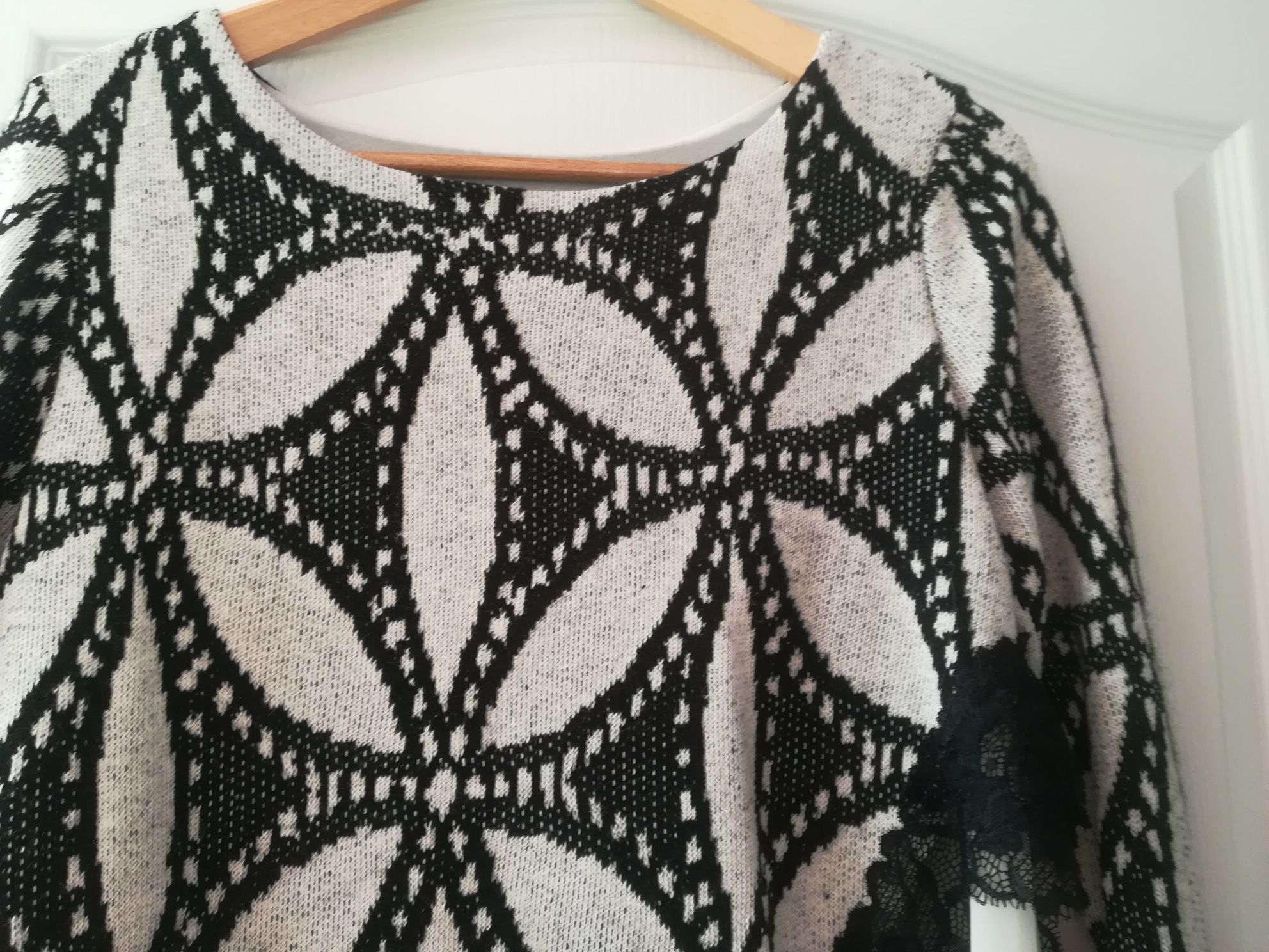 Sweter elegancki koszula