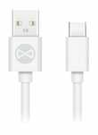 Forever kabel USB - USB Typ C 1m 3A biały