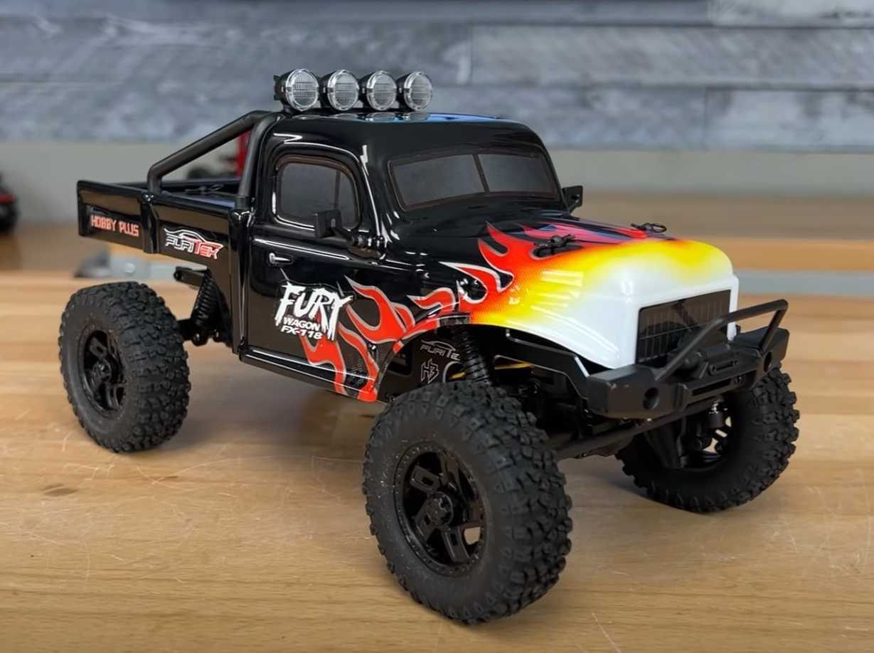 Furitek FX118 Fury Wagon RTR Bezszczotkowy 1/18 RC Crawler Czarny