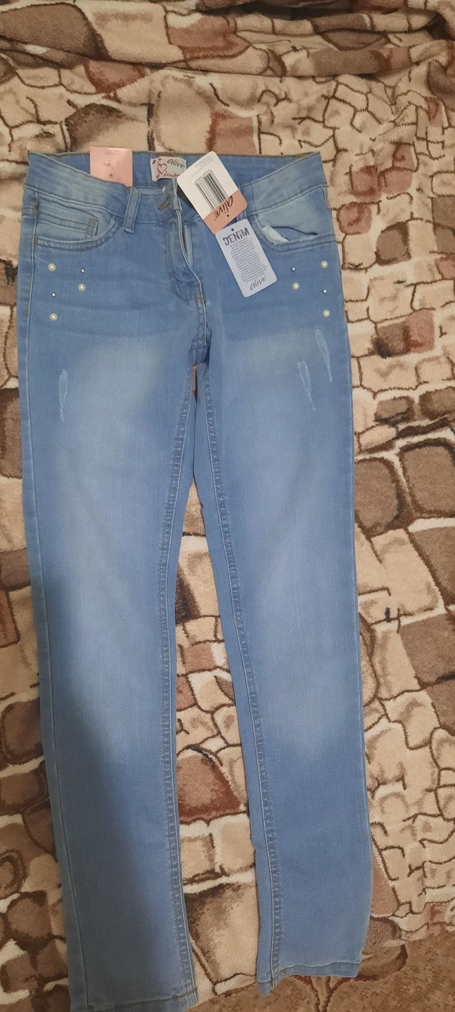 Стильні джинси весна для дівчинки 152р