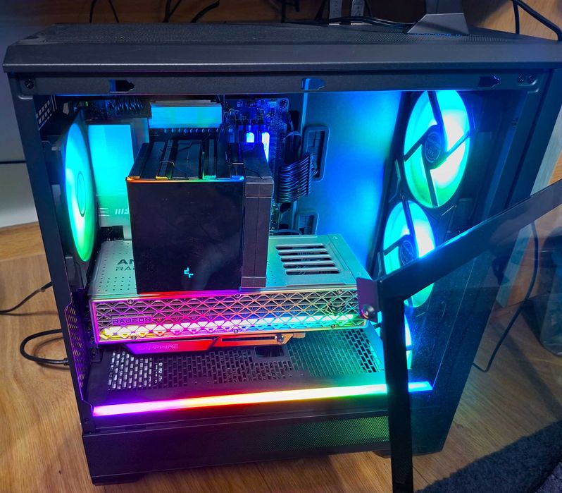 OKAZJA Ryzen 9800X3D +RX 9070XT | Niemal-nowy komputer, potwór do gier