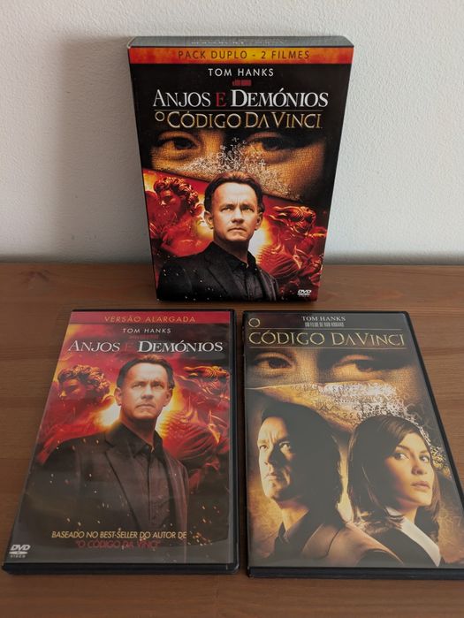 Pack 2 DVDs " Código DaVinci + Anjos e Demonios " (Como Novo)