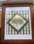 Quadro bordado de cozinha