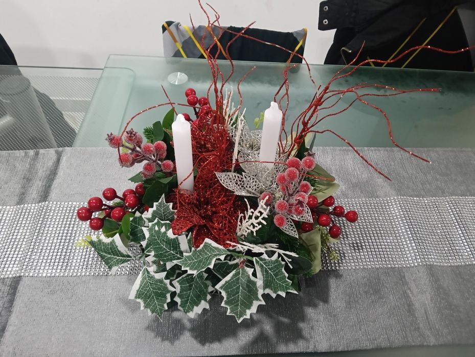 Arranjo mesa de natal