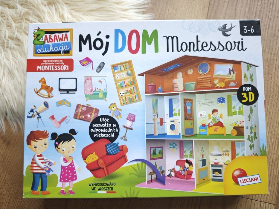 Gra edukacyjna Mój Dom Montesori dla chłopca dla dziewczynki 3-6 lat
